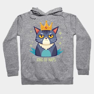 Grumpy King of Naps Cat Hoodie